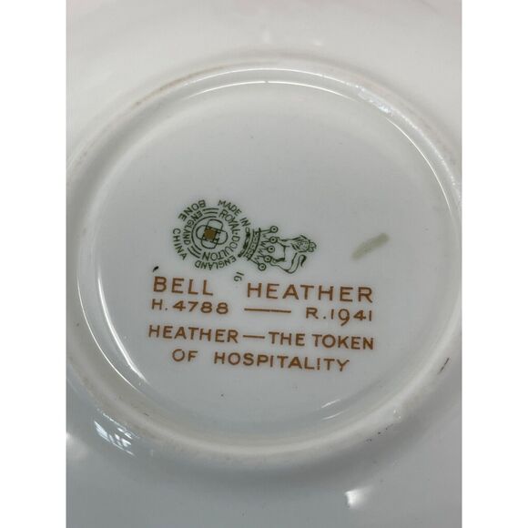 Royal Doulton Bell Heather Demitasse Coffee Tea Cup 4788 Espresso Circa 1940s - Picture 6 of 11